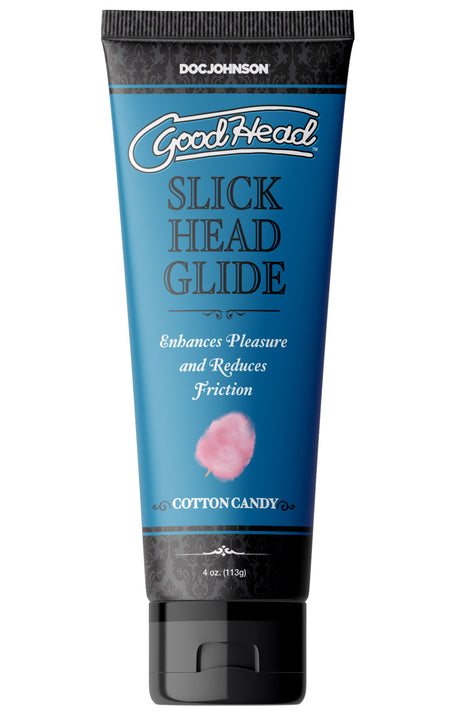 Doc Johnson Goodhead Slick Head Glide Cotton Candy Water-Based Lubricant, 4 oz - DJ1361-04-BU