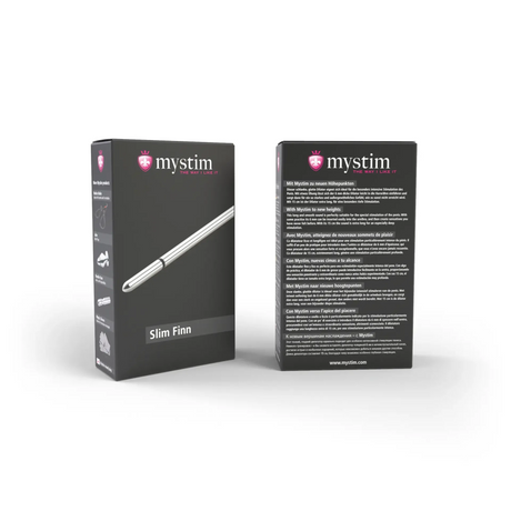 Mystim Slim Finn Urethral E‑Stim Dilator — Medical Aluminum, 6mm x 15cm - MY1906
