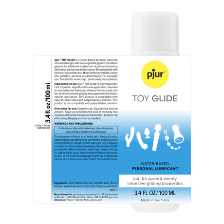 Pjur TOY Glide Water-Based Toy Lubricant — 100 ml - PJ6859