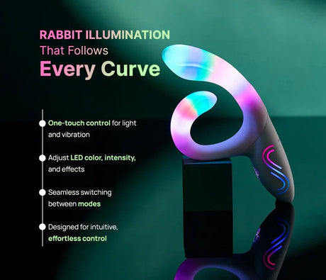 Illumination by Paradise Rabbit Vibrator with RGB Lighting - PR5458