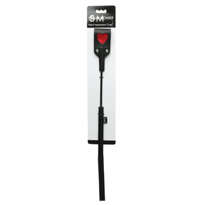 Sportsheets Sex & Mischief Heart Impression Paddle — Black - SS760-40