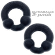 Oxballs Ultraballs 2-Piece Cockring Set — Night Black - OX-3010-NGT