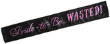 Kheper Games Bride-to-Be... WASTED! Black Sash — One Size - KG-NVS47