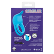 CalExotics Rumbler Rumble Rechargeable Dual Cock Ring — Blue - SE4376053