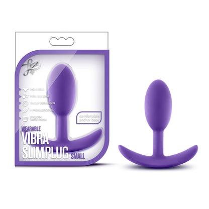 Luxe - Wearable Vibra Slim Plug - Small - Purple by Blush