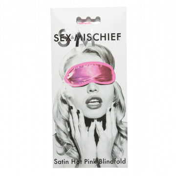 Sportsheets Sex and Mischief Satin Blindfold — Hot Pink - SS100-04