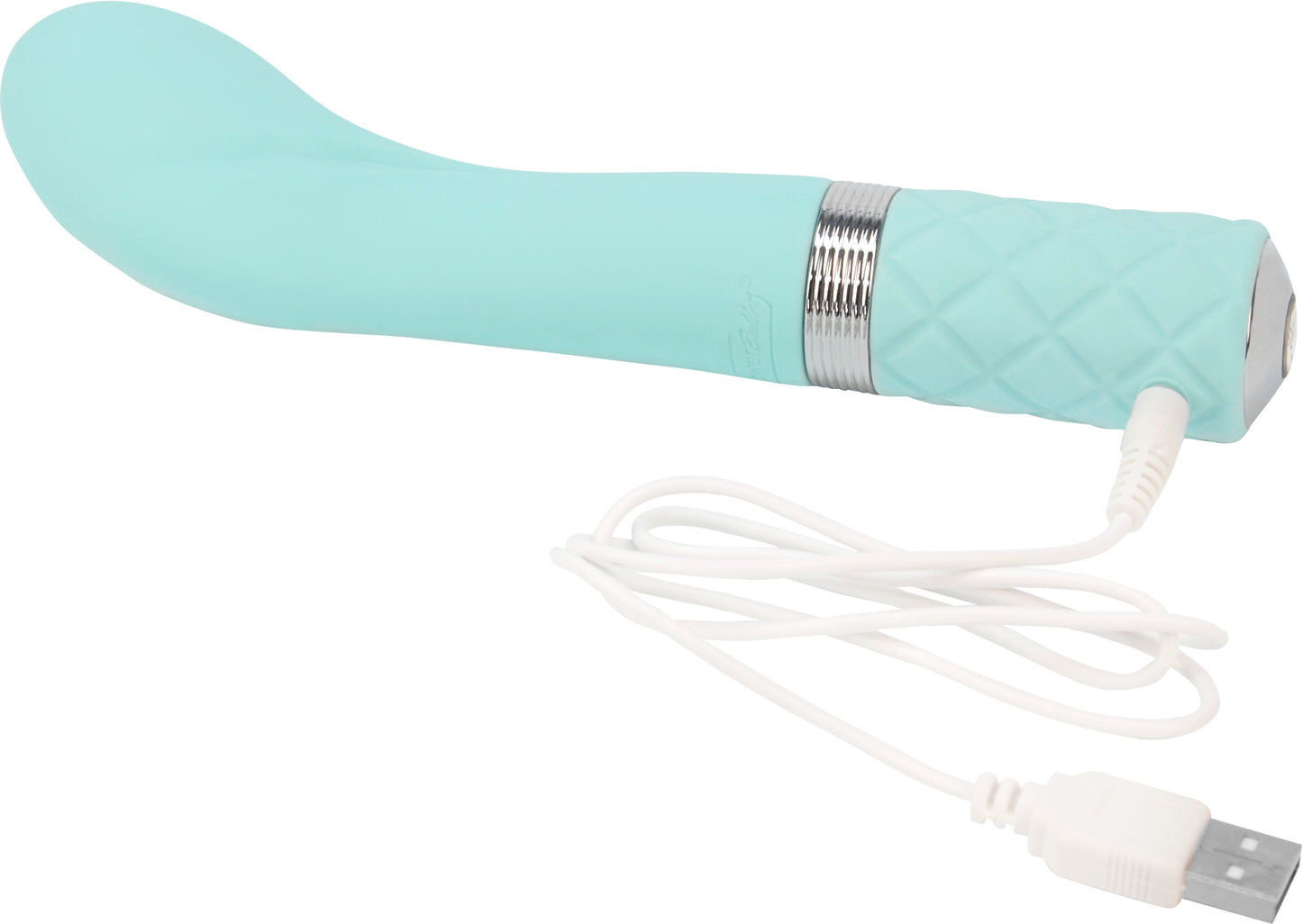 Pillow Talk Sassy G-Spot Vibe With Swarovski Crystal - Teal by BMS Factory