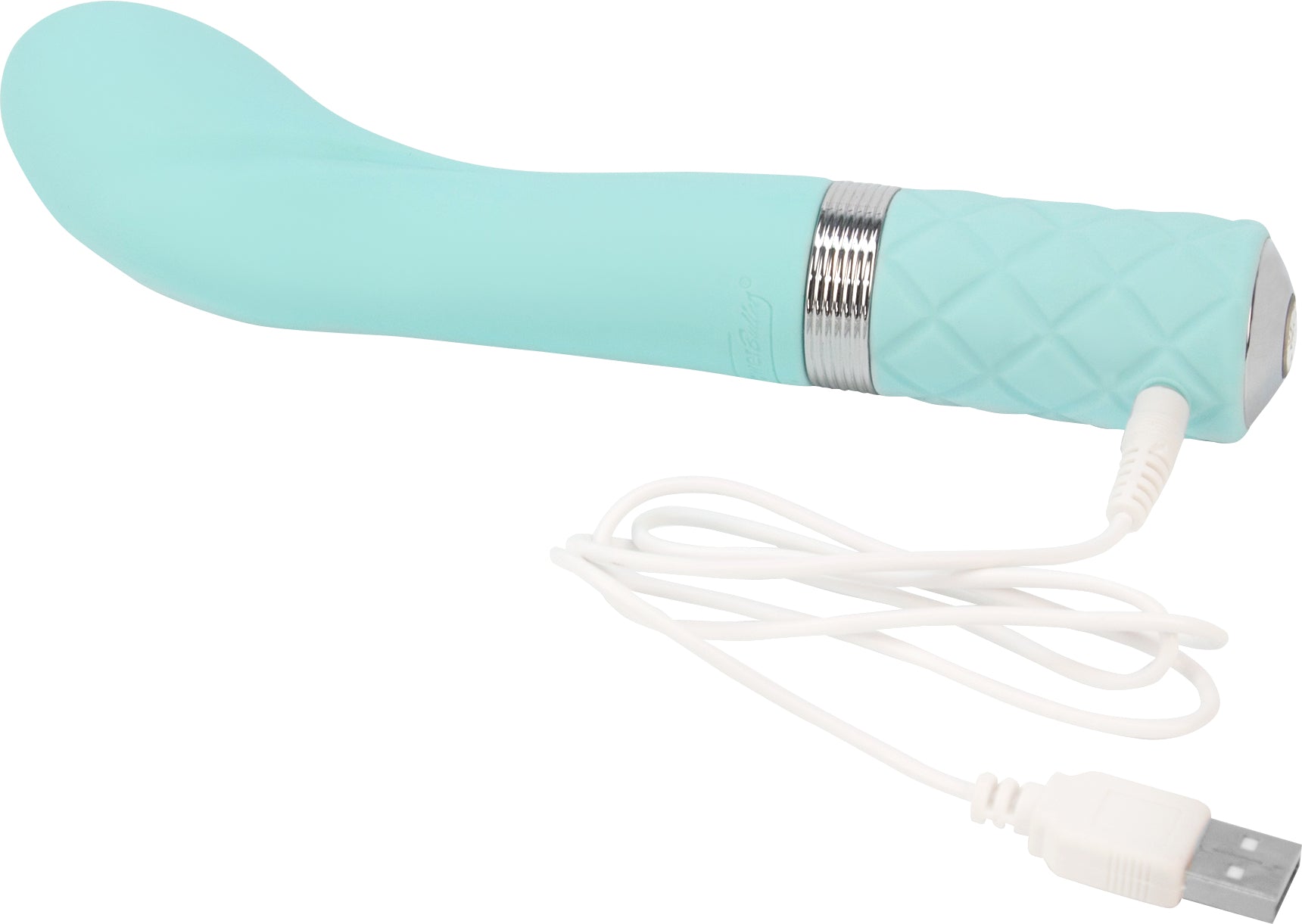 Pillow Talk Sassy G-Spot Vibe With Swarovski Crystal - Teal by BMS Factory