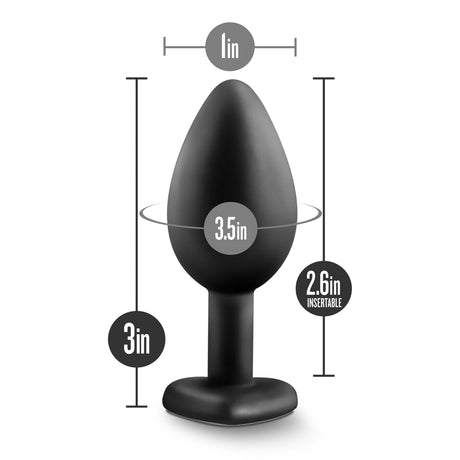 Temptasia - Bling Plug - Small - Black by Blush