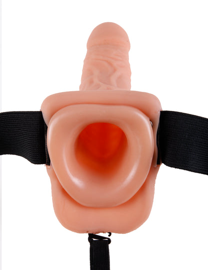 Fetish Fantasy Series 9 Inch Hollow Strap-on With Balls - Flesh
