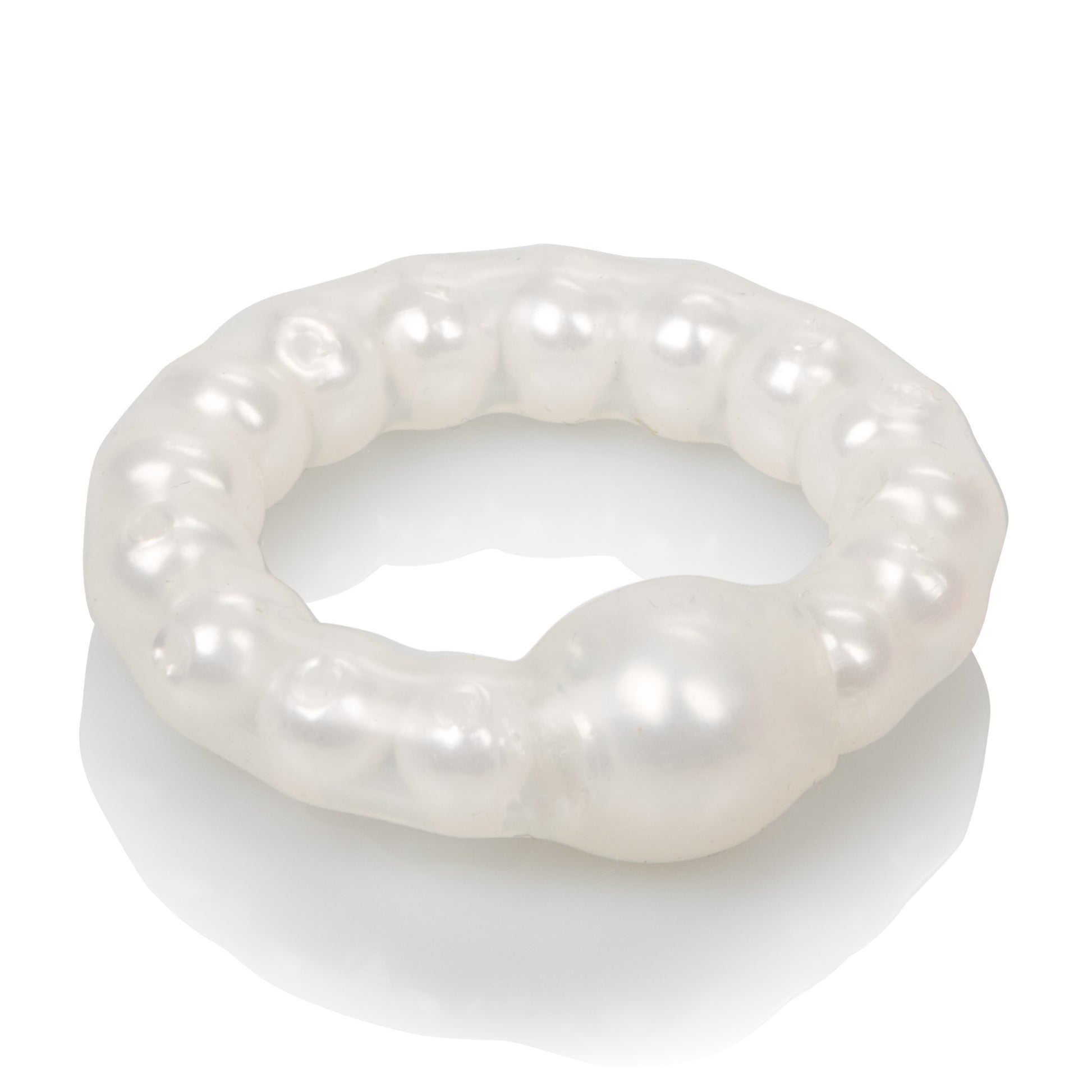 Pearl Beaded Prolong Rings - White by CalExotics