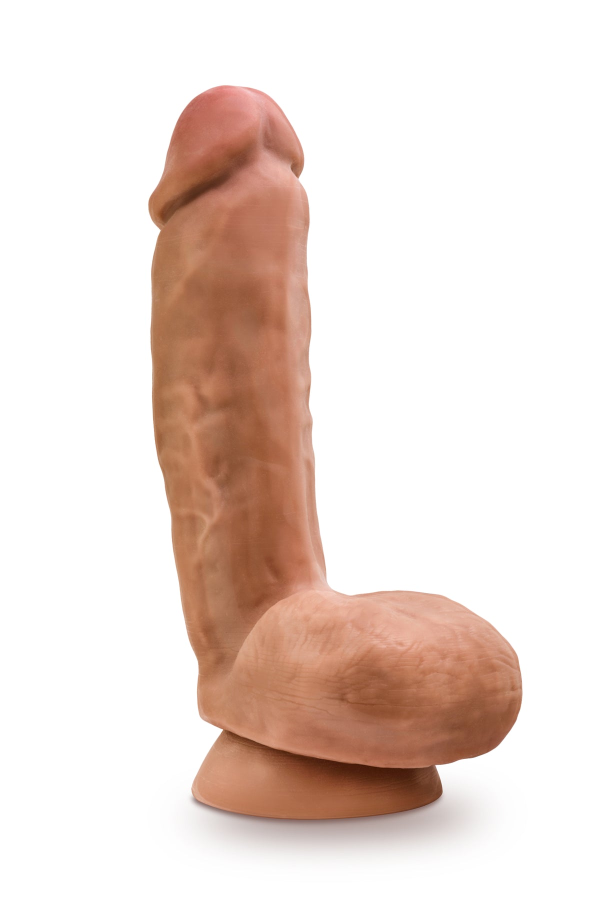Blush Dr. Skin Glide 8.5 Inch Self-Lubricating Dildo — Mocha - BL-52587
