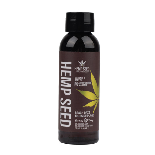 Earthly Body Hemp Seed Massage & Body Oil — Beach Daze, 2 fl oz - EB-MAS245