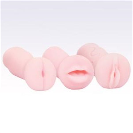 Icon Brands Pocket Pink Masturbator Sleeves — 3 Pack - IC2333-2