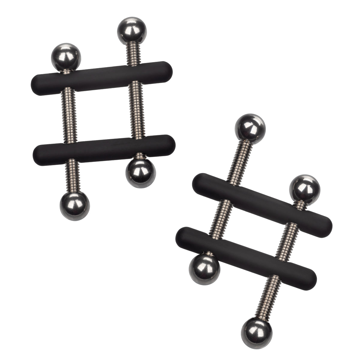 CalExotics Power Grip Crossbar Nipple Vices — Twin Adjustable Clamps - SE2550102