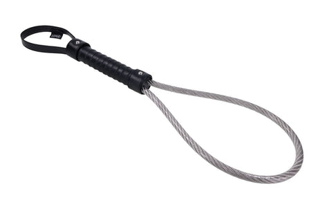 Sportsheets Edge Metal Loop Spanker — Vinyl-Coated Steel Loop, Black - SP0603