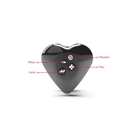 Mystim Heart's Desire e‑Stim Lay-On Vibe, White 6.7 cm - MY5492