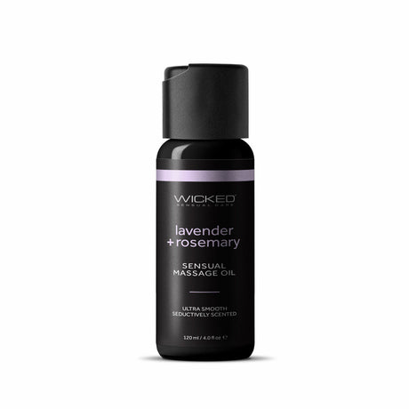 Wicked Sensual Care Lavender & Rosemary Massage Oil, 4oz - WS-90984