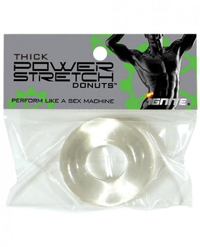 SI Novelties Thick Power Stretch Donut — Clear - SI-95111