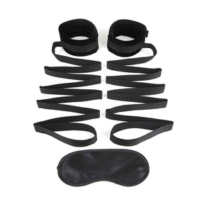 Electric Novelties Bondage Bed Strap with Blindfold 8.5" - EL-LF1801