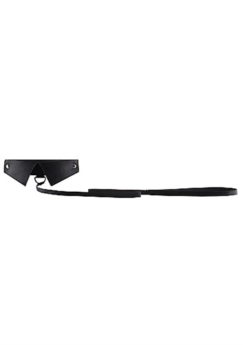 Exclusive Collar With Leash - Black by Shots