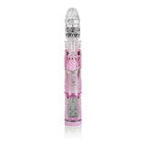 CalExotics Dual-Motor Thrusting Jack Rabbit Vibrator, Pink - SE0661003