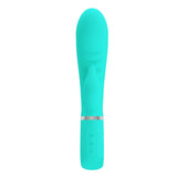 Prescott Super Soft Rabbit Silicone Vibrator - Vibrator -Teal