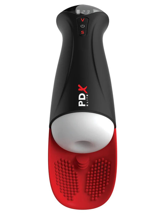 Pipedream PDX Elite Fap-O-Matic Pro XL Masturbation Sleeve — White/Red - PDRD554-20