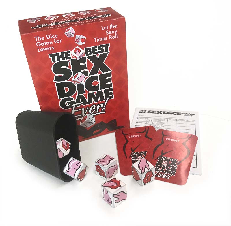 Little Genie Best Sex Dice Game — 5 Dice & 75 Activity Cards - LG-BG057