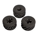 Nasstoys Super Stretchy Stroker Rings, 3-Pack — Black Silicone - NW3350-2