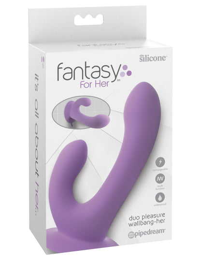 Fantasy for Her Duo Pleasure Wallbang-Her by Pipedream