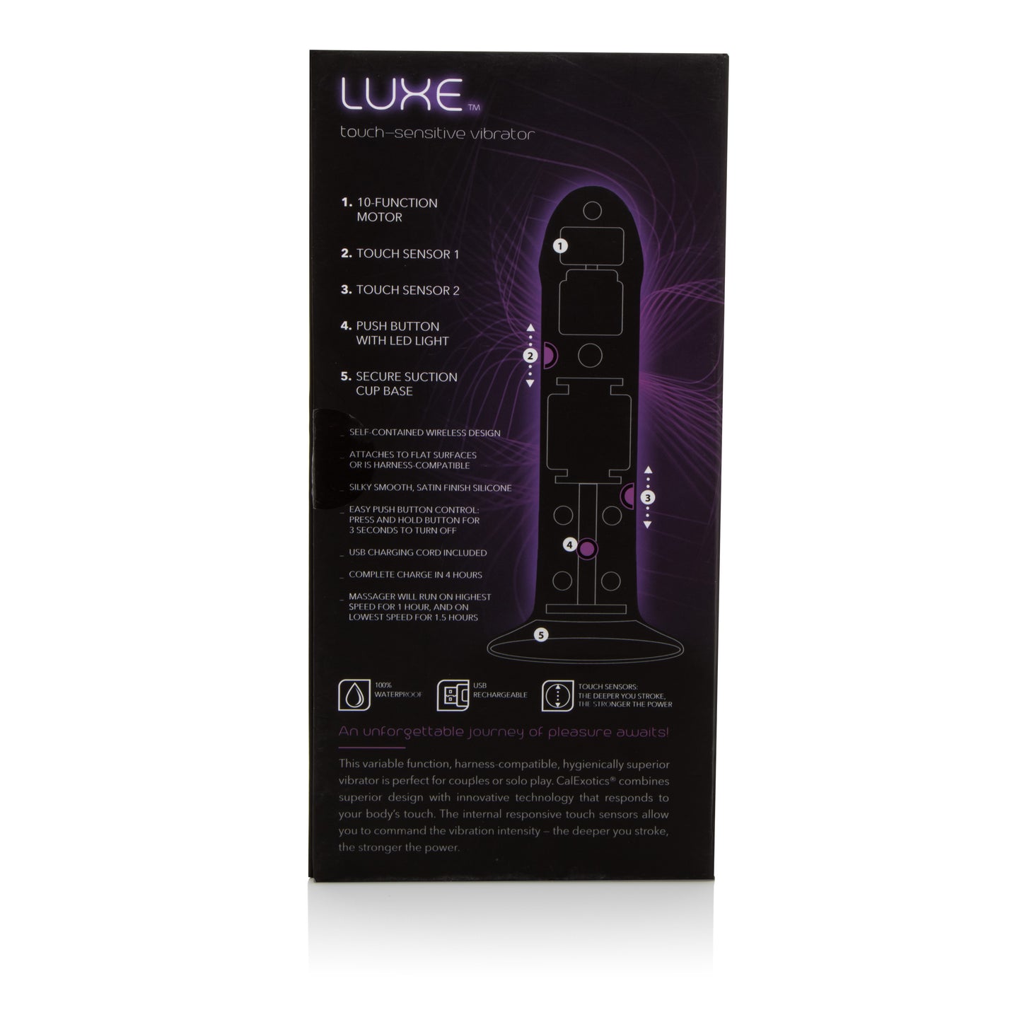 Luxe - Touch Sensitive Vibrator - Pink by CalExotics