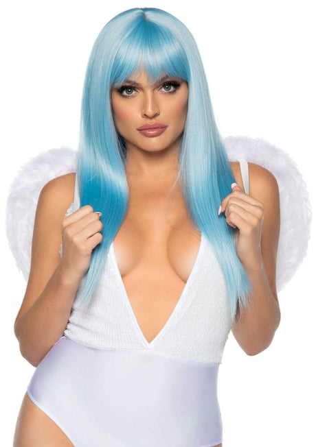 Leg Avenue Marabou Trimmed Feather Wings — White - LA-2775WHT