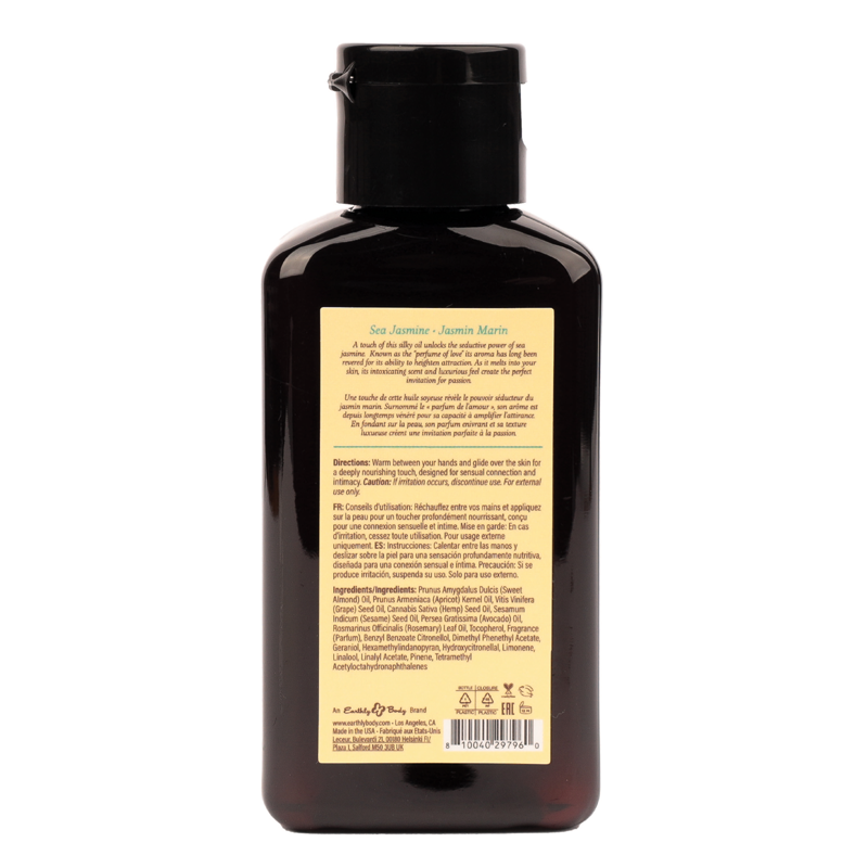 HEMP SEED Sea Jasmine Massage Oil — Aphrodisiac Collection, 2 oz - EB949