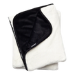 Liberator Fascinator Fur Throw — Regular Size Faux Fur, White & Black - L7269