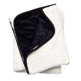 Liberator Fascinator Fur Throw — Regular Size Faux Fur, White & Black - L7269