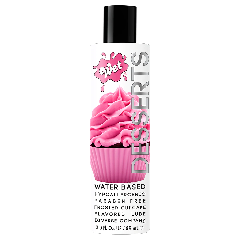 Wet Desserts Frosted Cupcake Flavored Lubricant — 3 oz - WT403