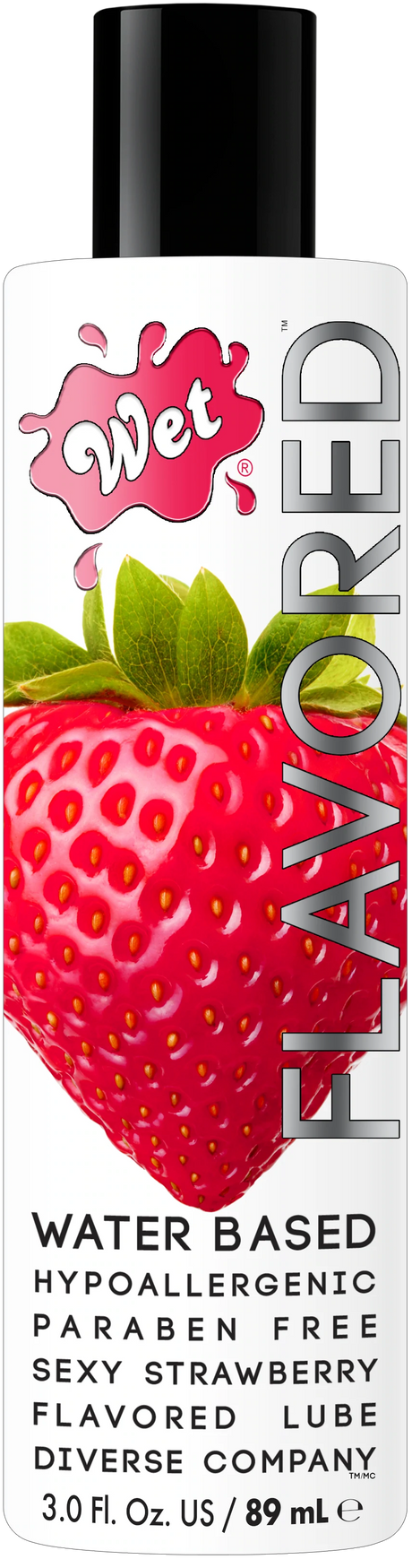 Wet Sultry Strawberry Edible Lubricant, 3 oz - WT303