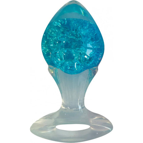 Hott Products Joy Gems Saphire Butt Plug — Cotton Candy Silicone, 2.24 x 1.57 in - HTP3497
