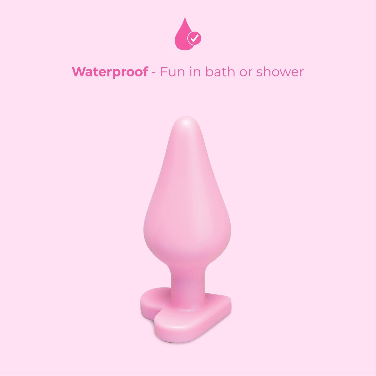 b-Vibe Butties b-Mine Silicone Butt Plug — 3.5" Heart Base - BV3041