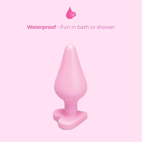 b-Vibe Butties b-Mine Silicone Butt Plug — 3.5" Heart Base - BV3041