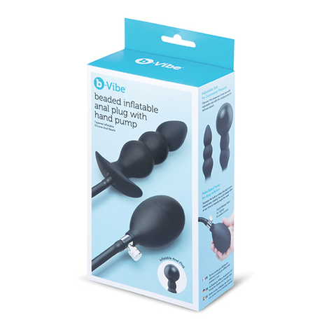 b-Vibe Beaded Inflatable Anal Plug with Hand Pump - BV5922