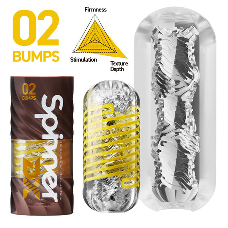 Tenga Spinner DX 02 Bumps — Male Stroker with Spinning Texture - TN512