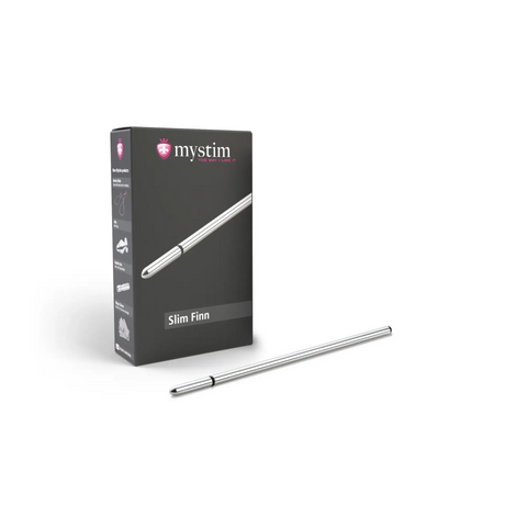 Mystim Slim Finn Urethral E‑Stim Dilator — Medical Aluminum, 6mm x 15cm - MY1906