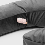 Liberator Lune Side Snuggle Pillow with Palm Vibe, Black - L3643
