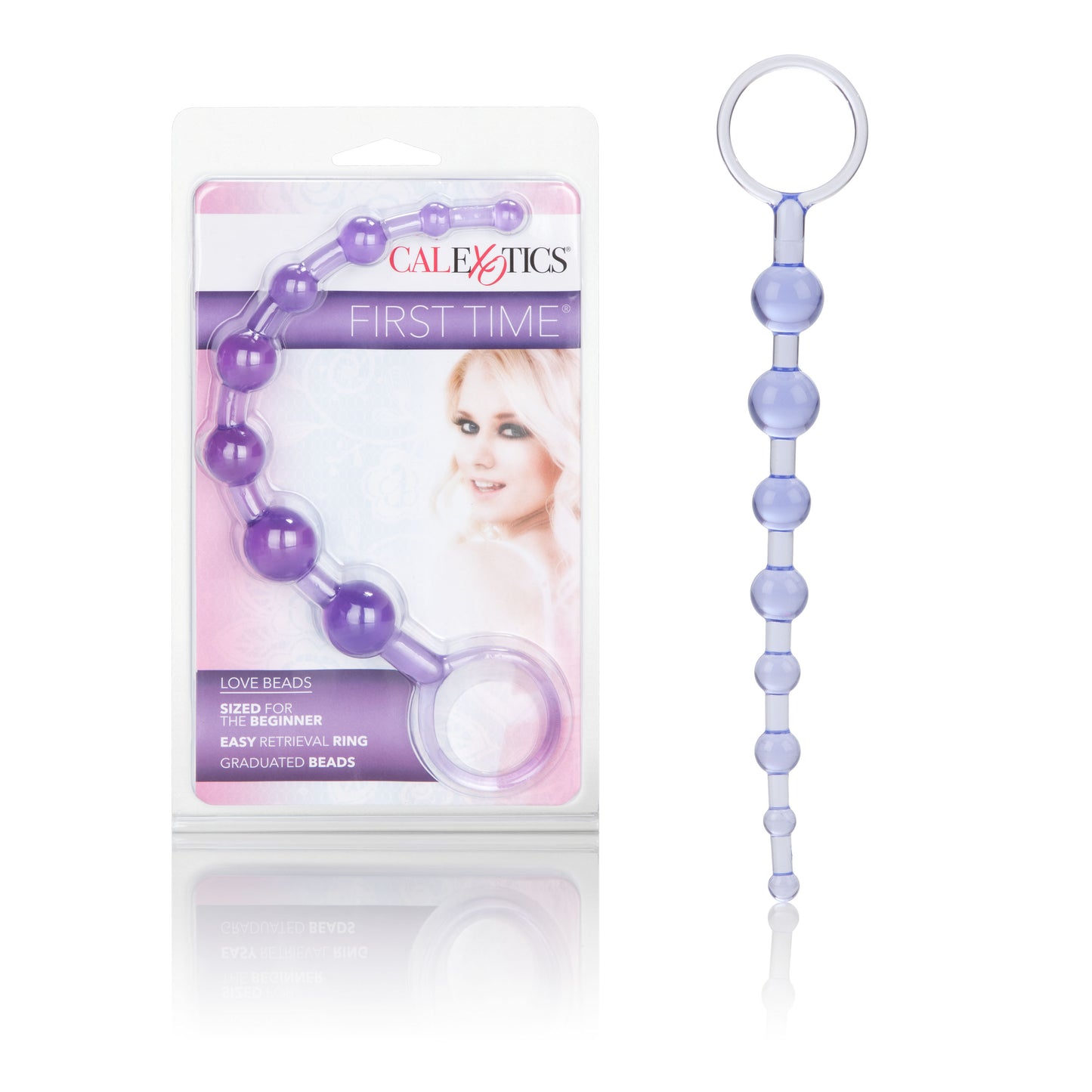 First Time Love Beads - Purple by CalExotics