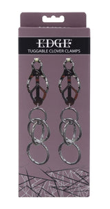 Sportsheets Edge Tuggable Clover Nipple Clamps, Silicone-Tipped - SP0641
