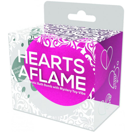 Hott Products Hearts Aflame Erotic Lovers Bath Bomb with Mystery Vibrator - HTP3076