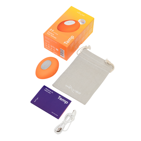We-Vibe We‑Vibe Temp Tangerine Lay-On Vibrator — Heat & Cool - WE2782