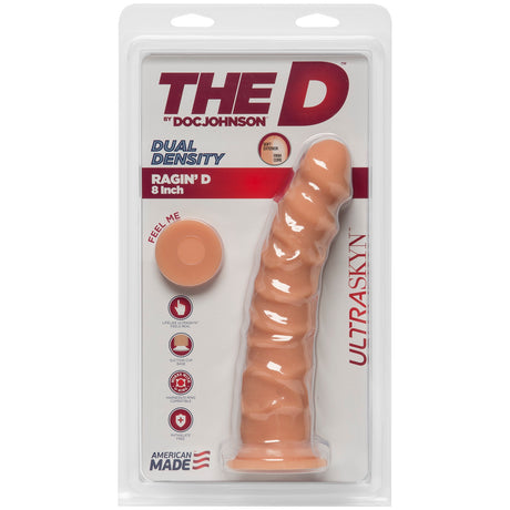 Doc Johnson The D Ragin' D 8-Inch ULTRASKYN Realistic Dildo, Vanilla - DJ1700-10-CD